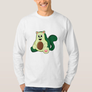Katze als Avocado T-Shirt