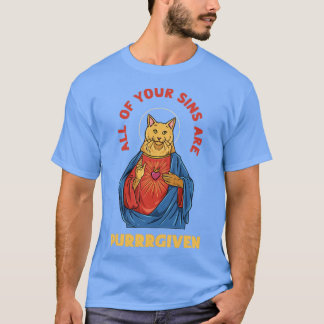 Katze als Jesus-Spaß für eine Christliche Katze Pe T-Shirt