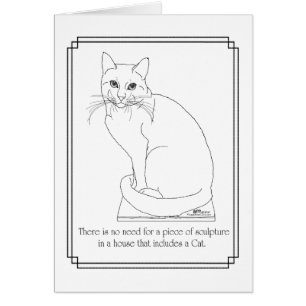 Katze als Kunstwerk