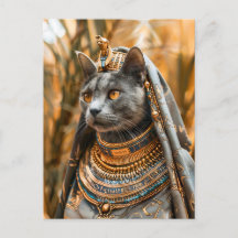 Katze als Pharaoh Queen verkleidet