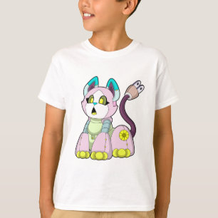 Katze als Roboter T-Shirt