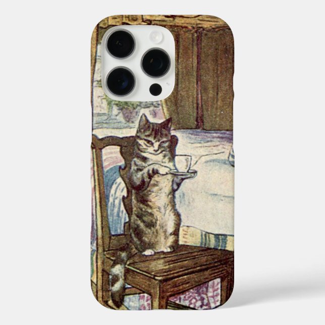 Katze als Tee - Beatrix Potter iPhone 16 Pro Hülle (Rückseite)