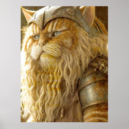 Katze Altes Wiking. Poster