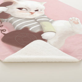 Katze am Telefon Sherpadecke