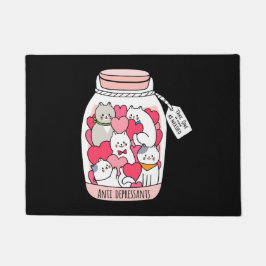 Katze Antidepressiv Funny Cat Lover Geschenk Fußmatte