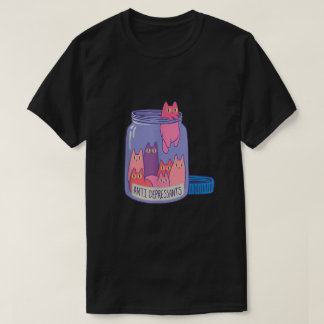 Katze Antidepressiva Katzenkatzen  T-Shirt