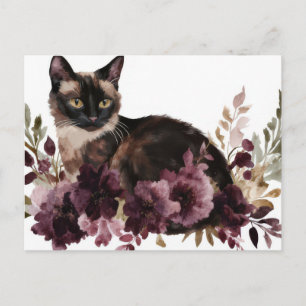 Katze Aquarell Postkarte