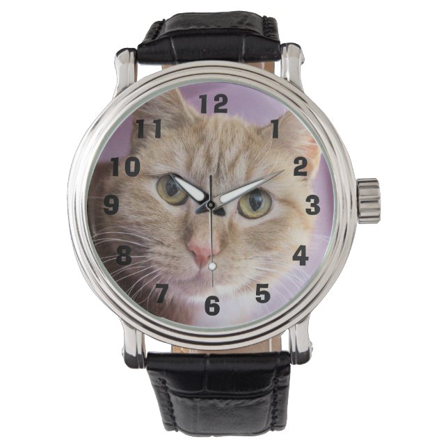 Katze Armbanduhr (Vorderseite)