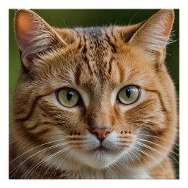 Katze "Art 20" x 20", Plakatpapier (Semi-Gloss) Poster