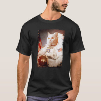 Katze Astronaut Mond Raum Mission Tier Astronaut T-Shirt