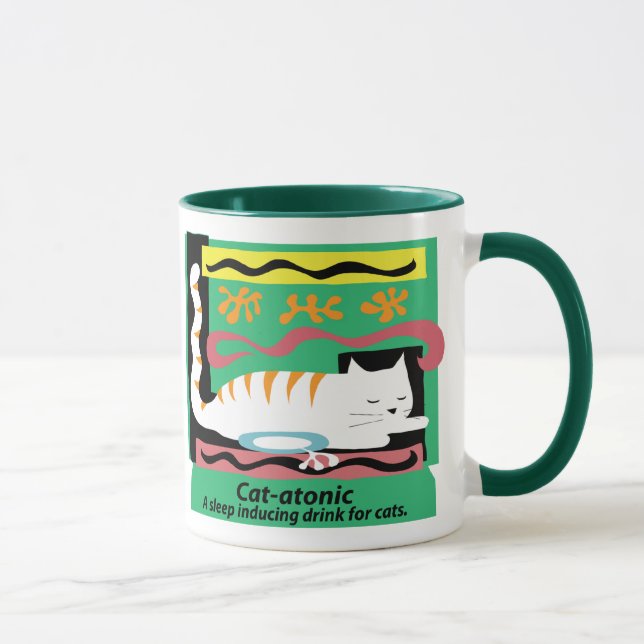 Katze-atonische Schale Tasse (Rechts)