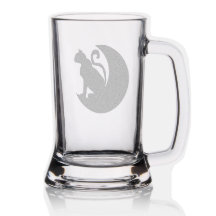 Katze auf dem Mond Bierkrug