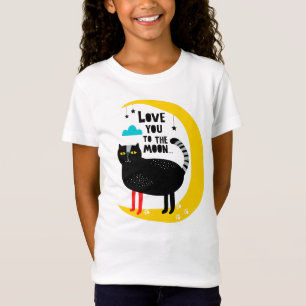 Katze auf dem Mond T-Shirt
