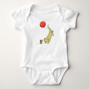 Katze auf einem Ballon Baby Strampler