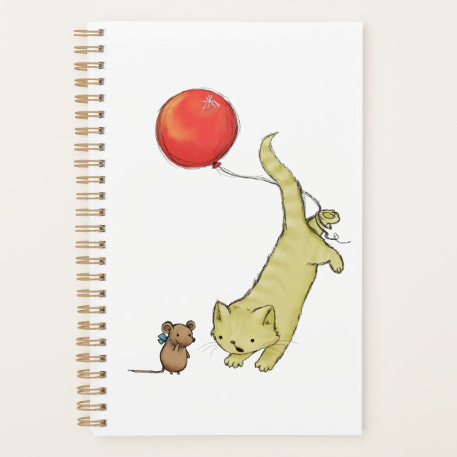 Katze auf einem Ballon Planer (Vorderseite)