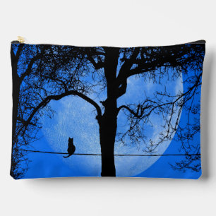 Katze auf einem Wirt Blue Moon Zubehörtasche