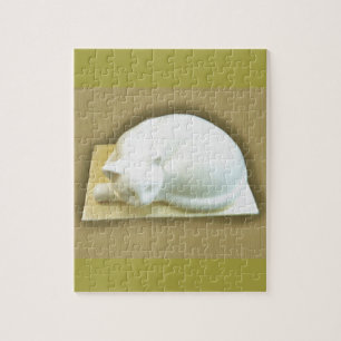 Katze auf Goldschachtel II Puzzle