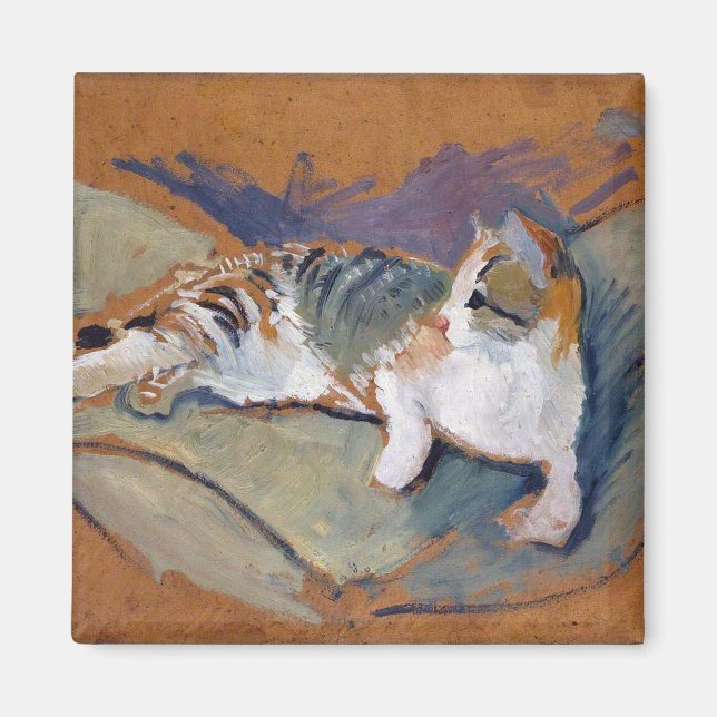 Katze, August Macke Magnet (Vorne)