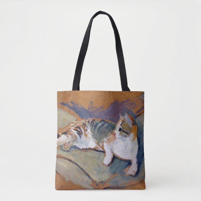 Katze, August Macke Tote Bag Tasche (Vorderseite)