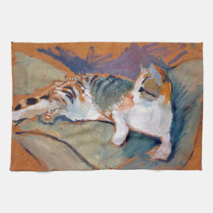 Katze, August Makke Küchentücher