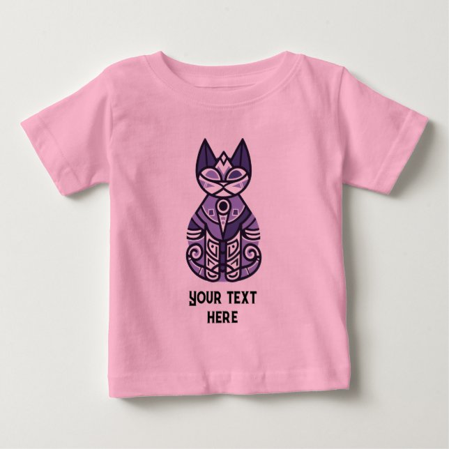 Katze Baby T-shirt (Vorderseite)