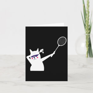 Katze Badminton Shuttle für Männer Frauen Kinder  Karte