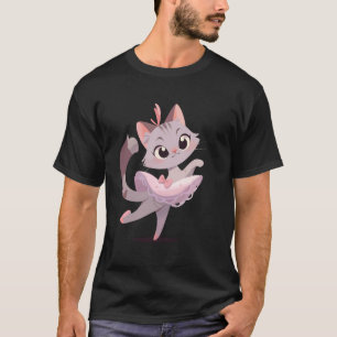 Katze Balletttänzer Süße Katze Musik Klassik Unter T-Shirt