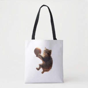 Katze Basketball spielen Funny Cats Mama Meow Kitt Tasche
