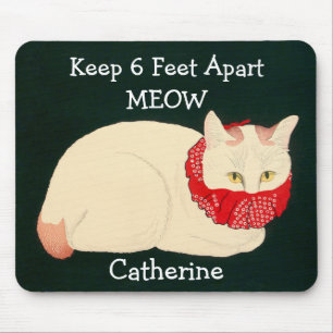 Katze Behaltend 6 Fuß Abstand Mousepad