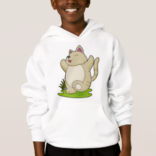 Katze bei Yoga Hoodie