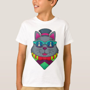 Katze beim Schachspiel mit Schachfigur Bauer T-Shirt
