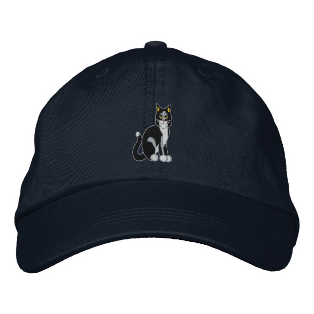 Katze Bestickte Kappe (Vorderseite)