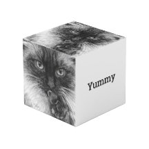 Katze Bleistiftskizze Würfel