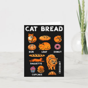 Katze Brot Brötchen Laib Süße Kätzchen Kitty Essen Karte