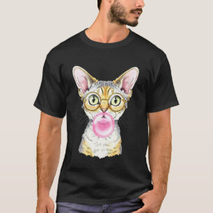 Katze Bubble Gum Süße Katze Rosa Kaugummi Frauen T-Shirt