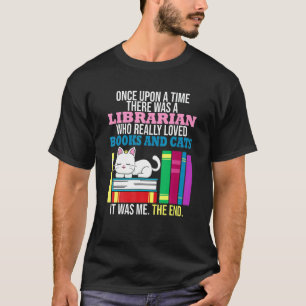 Katze Buch Feline Besitzer Leser Bücherwurm T-Shirt
