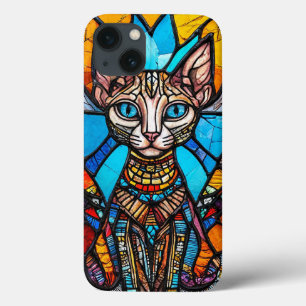 Katze Buntglas Regenbogen Einzigartiges Ästhetisch Case-Mate iPhone Hülle