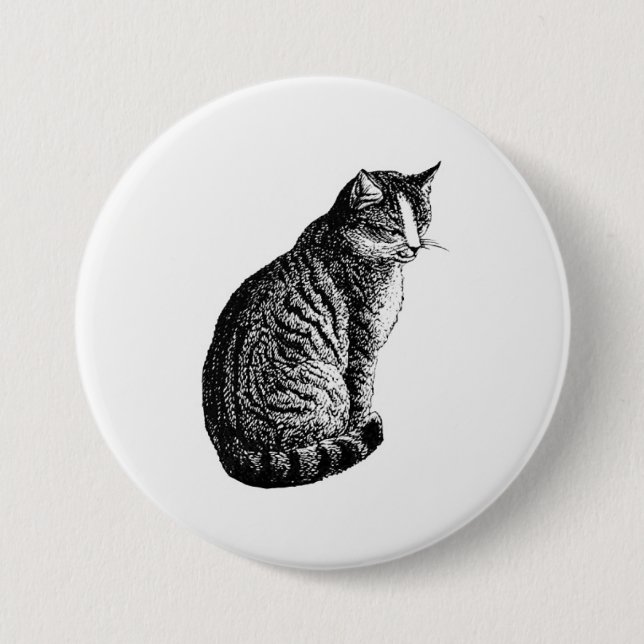 Katze Button (Vorderseite)