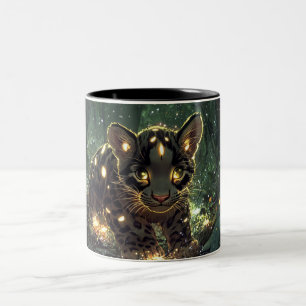Katze Cartoon-Stil lebendig Süß Bunt Zweifarbige Tasse