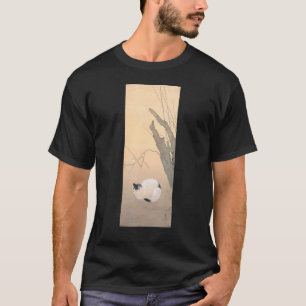 Katze Chinesische Malerei Kleidung Dekor Charakter T-Shirt
