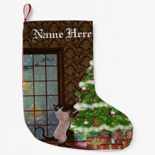 Katze Chistmas Baum-Strumpf Kleiner Weihnachtsstrumpf