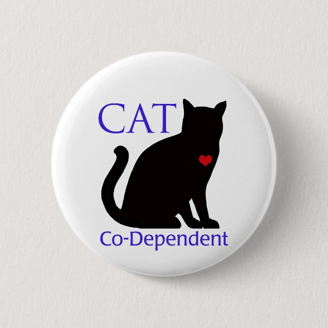 Katze Co-Abhängig Button (Vorderseite)