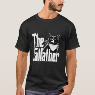 Katze Dad Der Katzenvater Süße Schwarz-Weiß-Katze T-Shirt