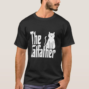 Katze Dad Der Katzenvater Süße Weiße Katzen Vater  T-Shirt