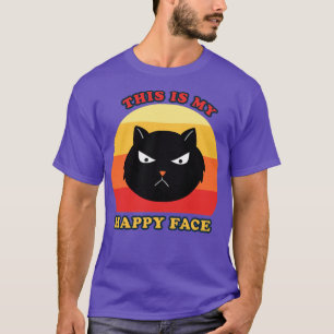 Katze, das ist mein glückliches Gesicht T-Shirt