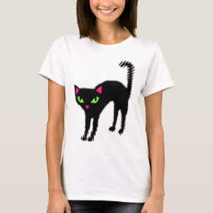 Katze der schwarzen Katze Fraidy Katze coole T-Shirt
