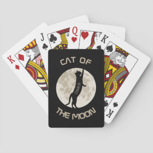 Katze des Mondes Personalisiere Bezeichnung Spielkarten