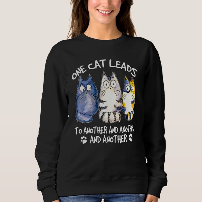 Katze Design Katze Kätzchen Kater Sweatshirt (Vorderseite)