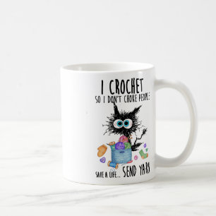 Katze, die ich kreuze, damit ich nicht ersticke, d kaffeetasse