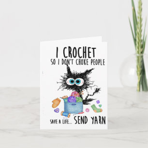 Katze, die ich kreuze, damit ich nicht ersticke, d karte